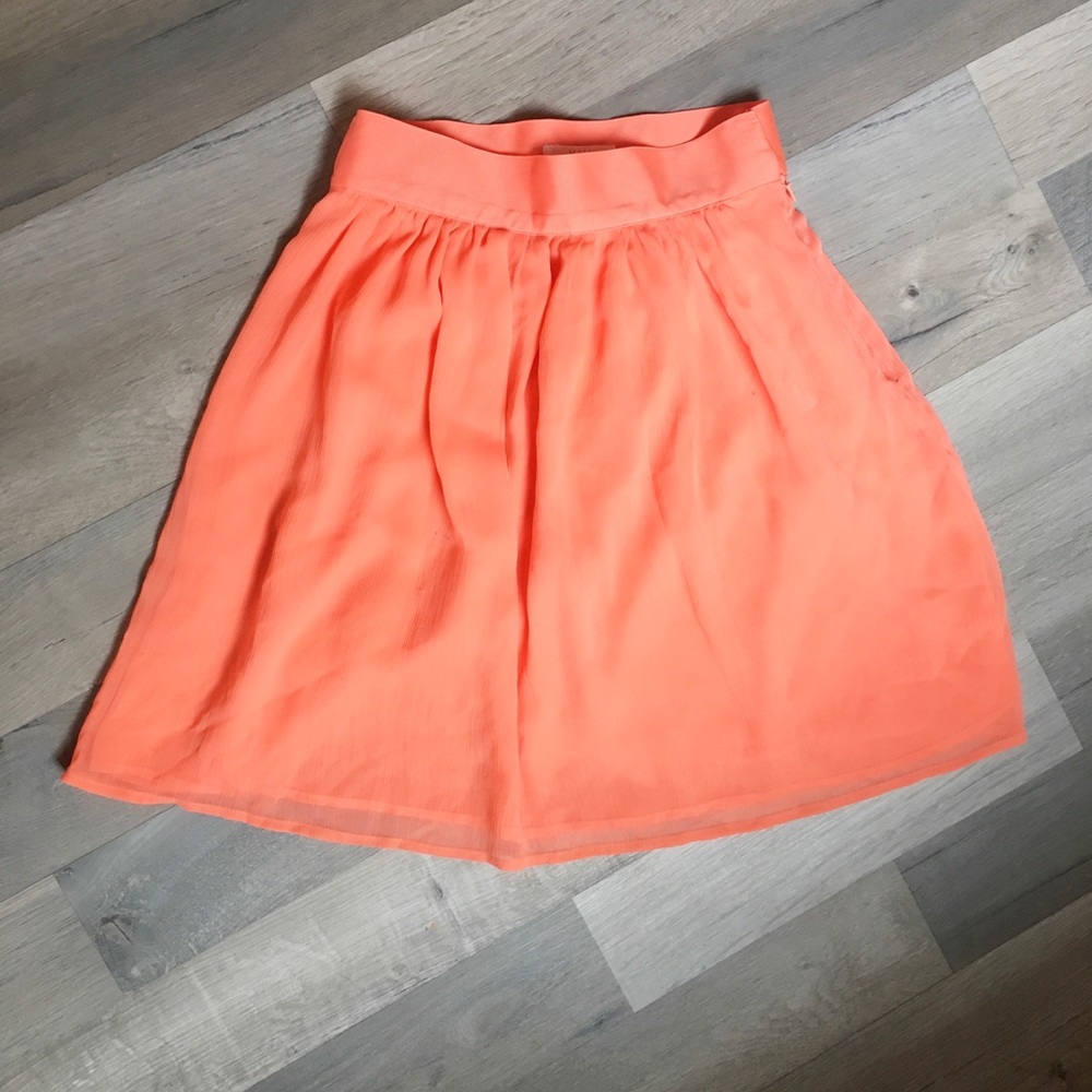 Orange forever21 skirt